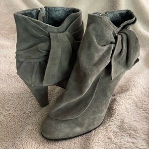 Gray booties
